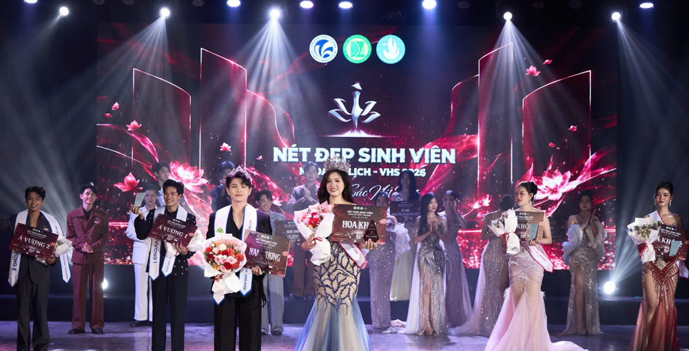 Sinh viên Khoa Du lịch tỏa sáng tại chung kết “Nét đẹp sinh viên Khoa Du lịch - VHS 2026”