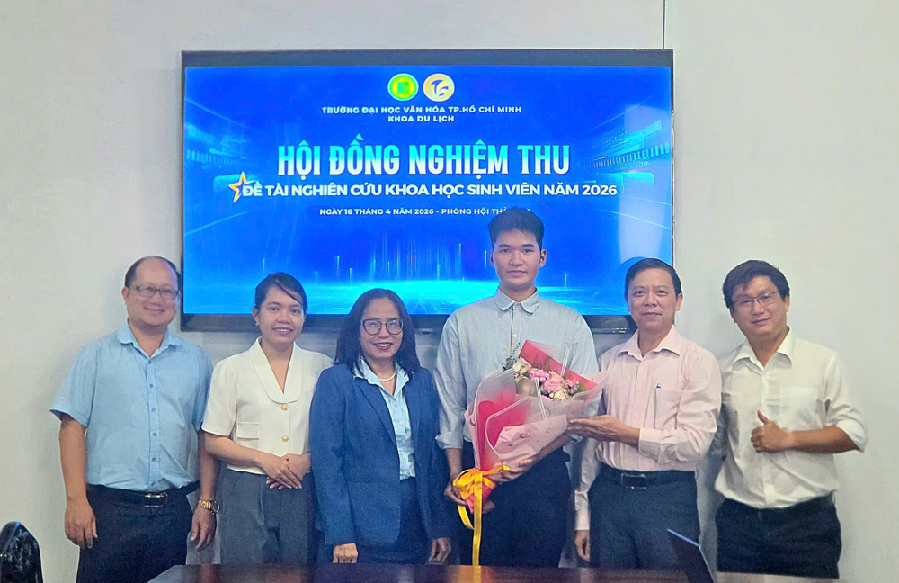 Sinh viên Khoa Du lịch khẳng định năng lực nghiên cứu qua loạt đề tài gắn thực tiễn ngành